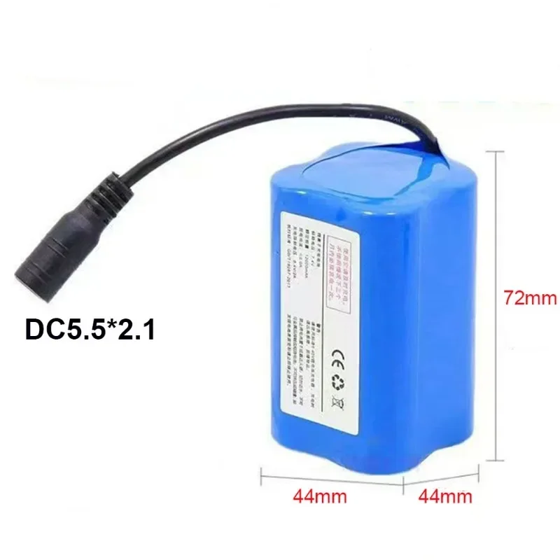 100% 7.4V 12000mAh 21700 Li-ion Battery For T188 T888 -5 V007 C18 H18 RC Fishing Bait Boat accessories