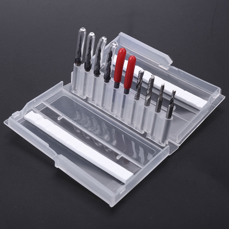 CNC Solid Carbide Engraving Bits Milling Cutter Woodwork Set 3.175Mm Shank Router Bits For Carving Wood Tools