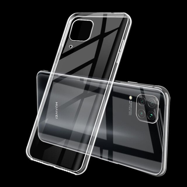 For Huawei P40 lite P30 Case Transparent Soft TPU Protector Back Cover For Huawei P40 Lite E p40lite p40 lite Phone case fundas: For P40 lite E
