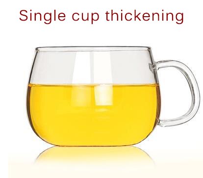 350Ml Verdikte Glas Thee Beker Met Deksel Transparant Thee Maken Hittebestendige Glas Bloem Kopje Thee Kantoor Cup Glas drinkware: 350mSinglethickened