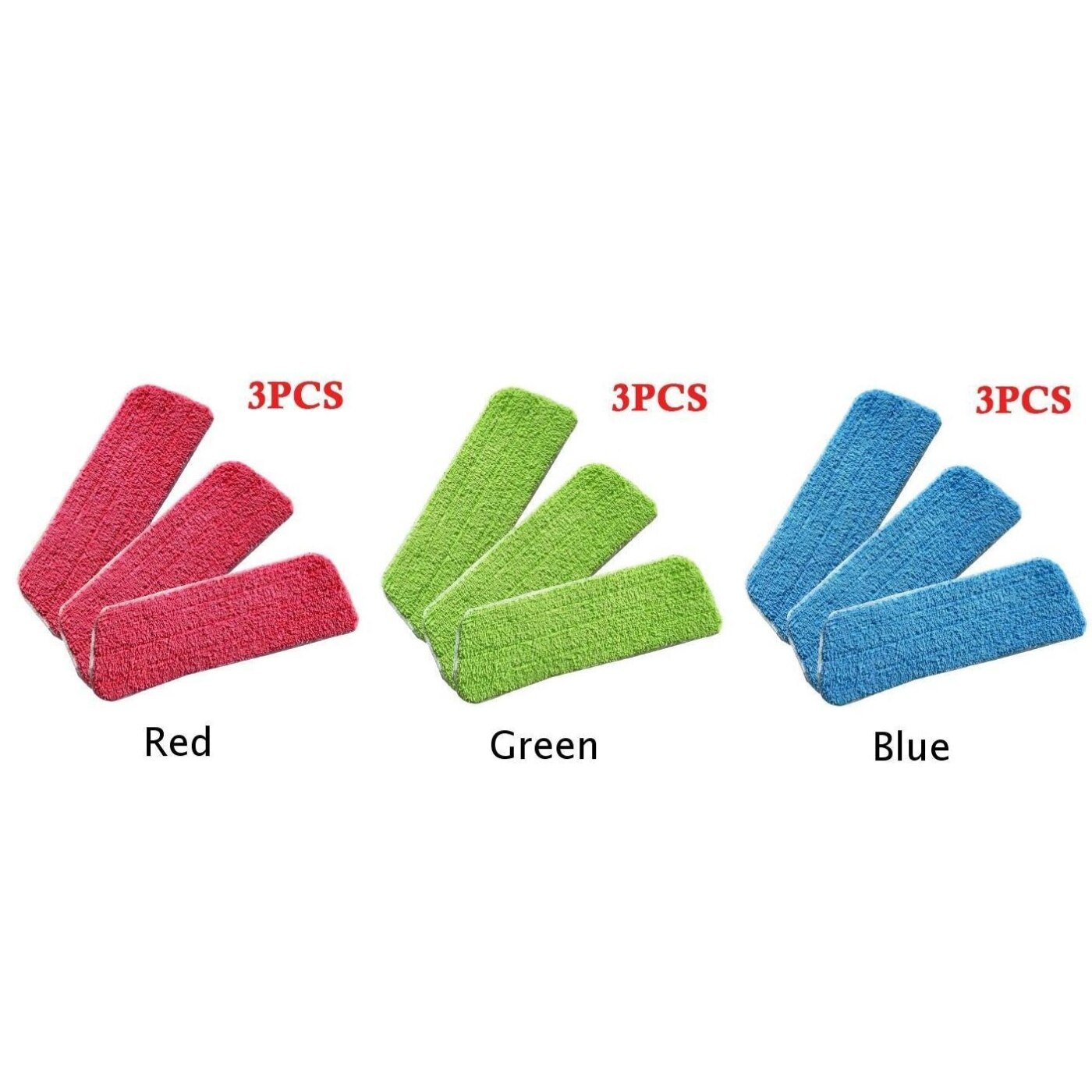 Household Soft Flat Mop Microfiber Mop Head Dust Cleaning Pad Floor Cleaner DIY