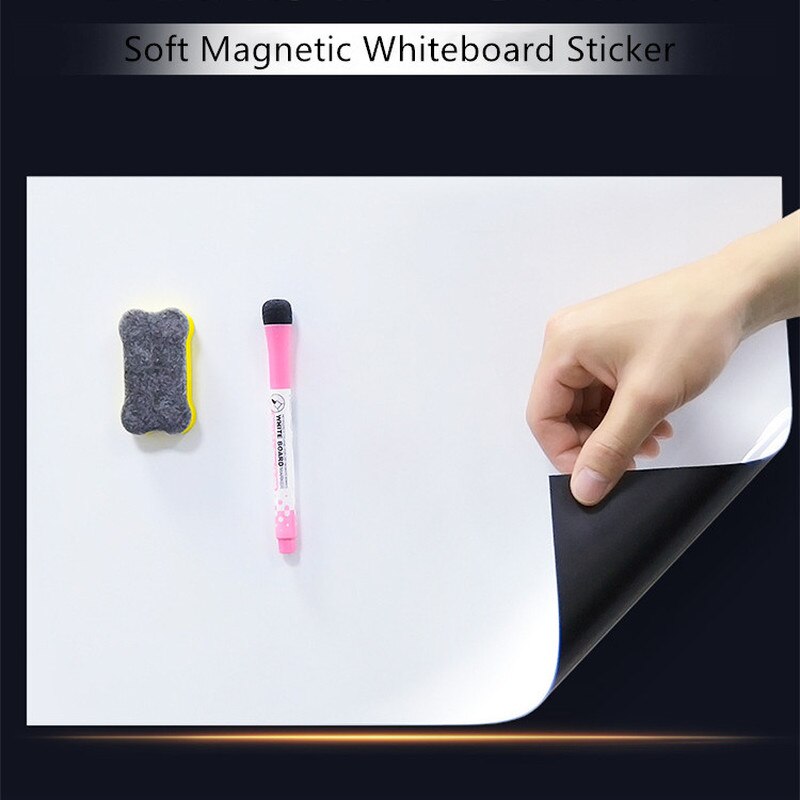 Soft Magnetic Whiteboard Sticker Fridge Magnets Presentation Boards School Message Boards Writing Escolar Dry Erase White Board