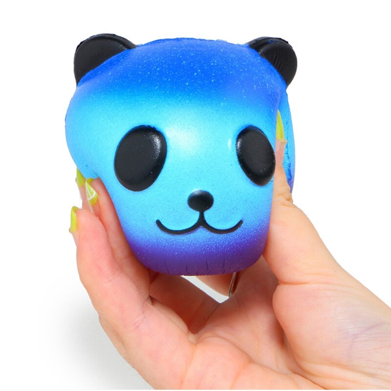 Jumbo Squishy Bunte Galaxy Panda Nette Langsam Rising Stressabbau Weichen Squeeze Spielzeug PU Brot Duftenden Weihnachten Spaß für kid: Blue