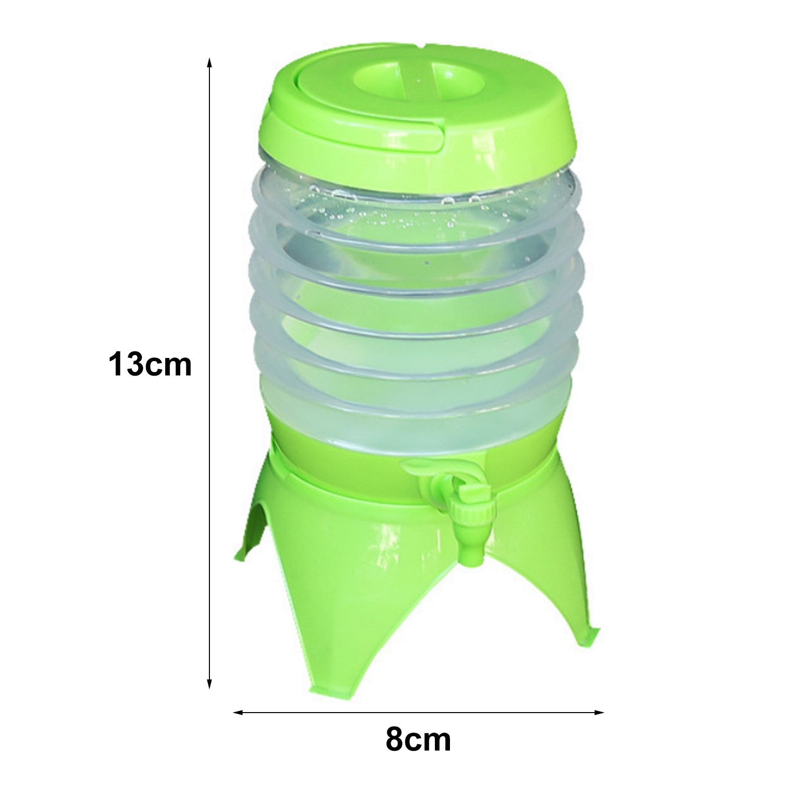 3.5L Car Water Bucket Foldable Water Storage Bucket Car Portable Storage Tank Tank Kitchen Plastic Outdoor Bucket With Faucet