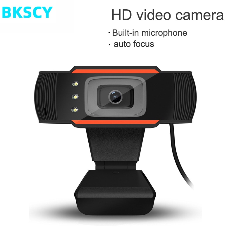 BKSCY USB Web Camera Web Cam 360 Degree Rotatable with MIC Clip-on Webcam for Skype Computer Notebook Laptop PC Usb Camera