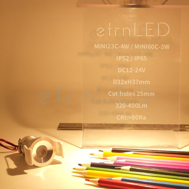 etrnLED Outdoor Waterproof Mini Spot Led 12V 24V Recessed Spotlight Ceiling Home Down Light Bathroom Sauna Lamp Dimmable Focus