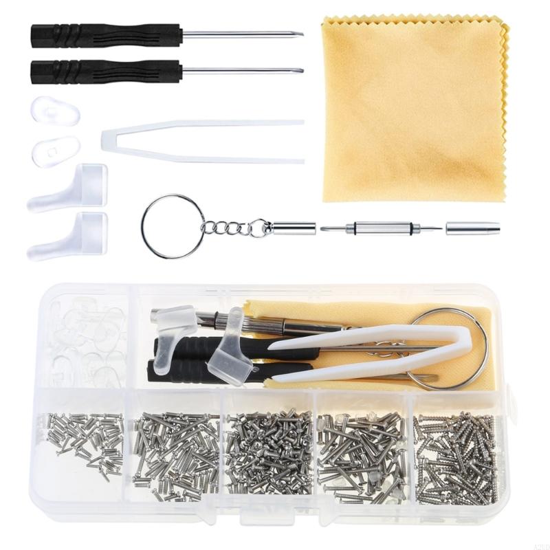 A2UD -bril Repairgereedschap met schroeven, neuskussen, gereedschapsogglazen reparatie set