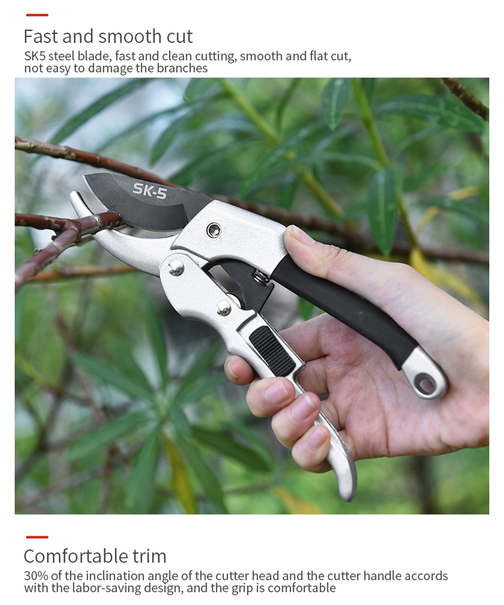 Garden Pruner Scissor Branch Plant Trim Horticulture Shear Orchard Pruning Pruner Cut Shrub Garden Tool