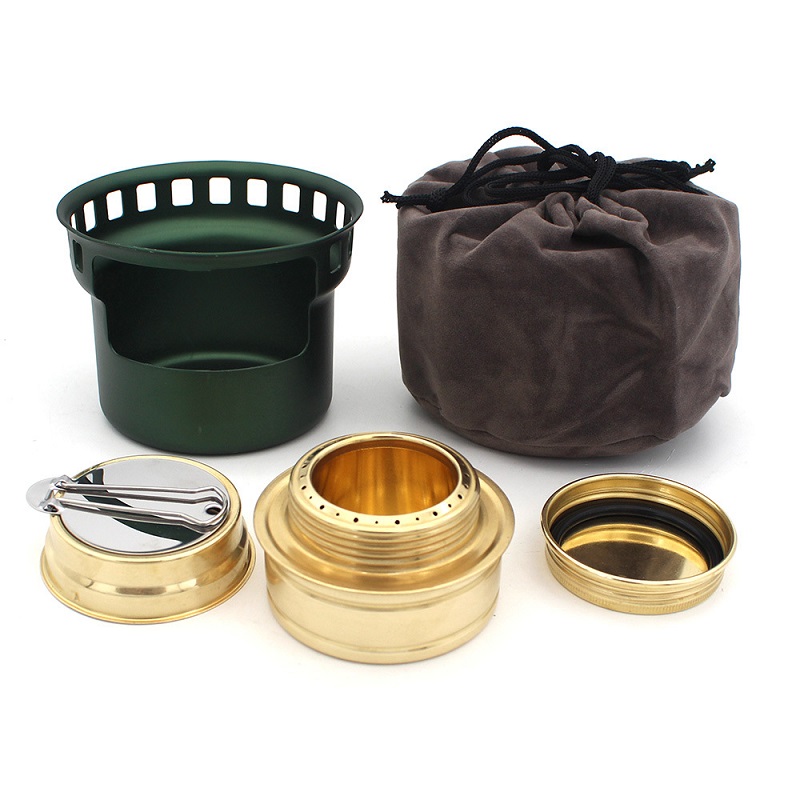 Outdoor Spirit Stove Camping Solid Alcohol Stove Burner: Licht Groen