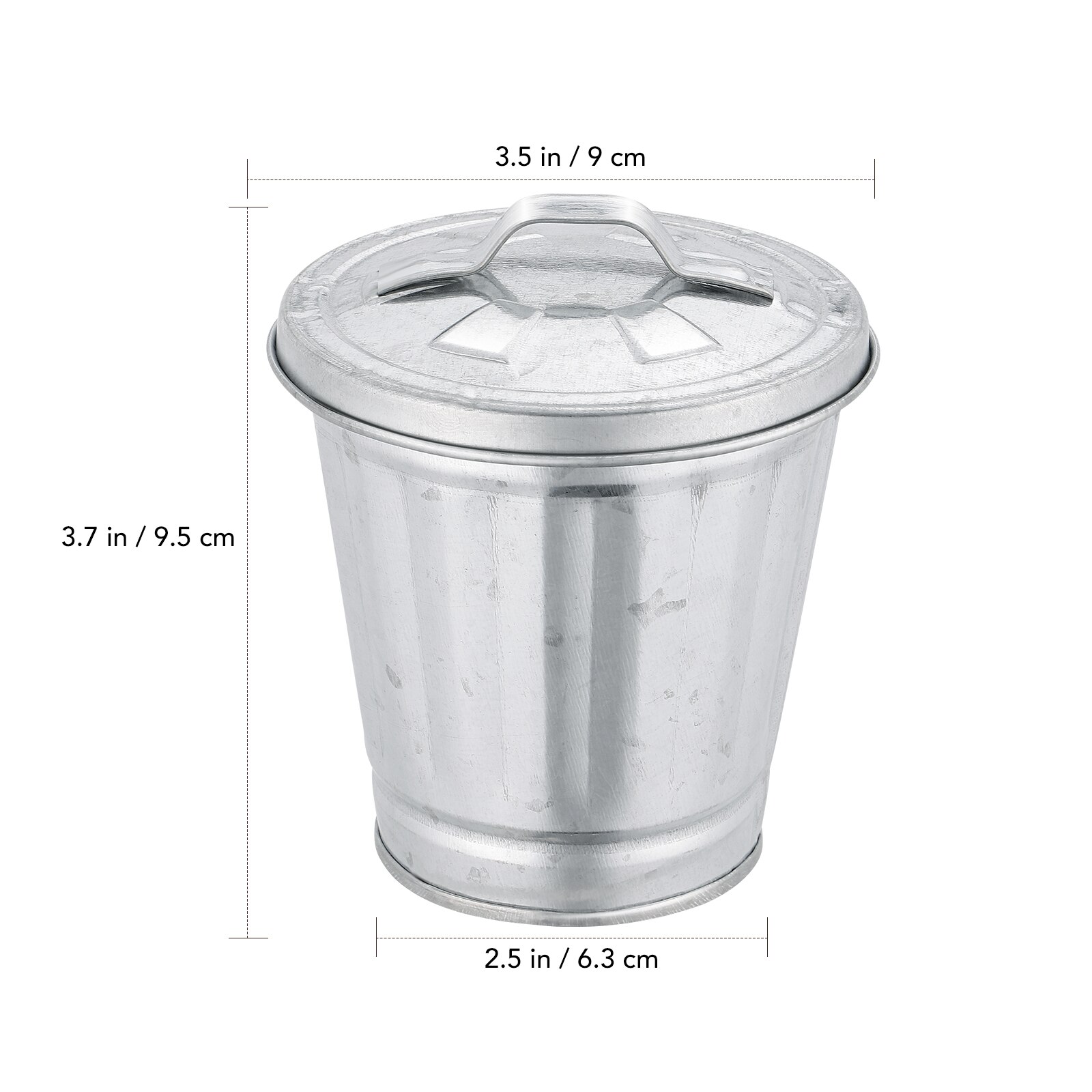 1pc Desktop Practical Waste Container Mini Trash Can Flower Pot for Office Home Tabletop