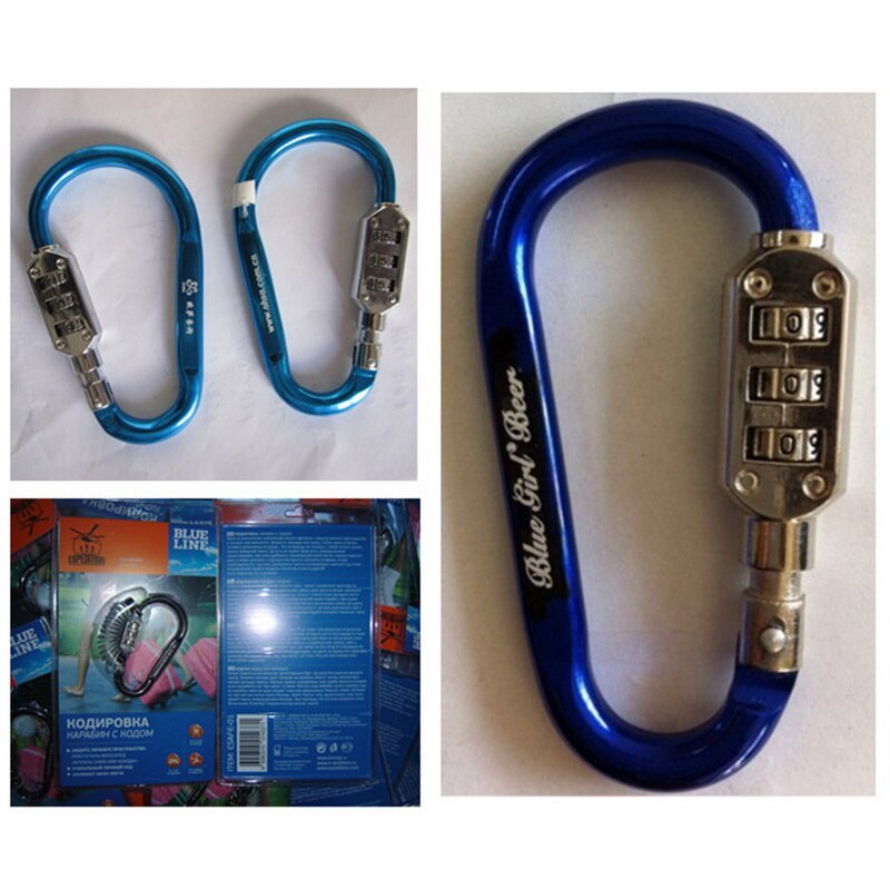 Motorcycle Helmet Lock With Steel Wire Cable Tough Combination PIN Lock Carabiner Fix For Motorcycle Bicycle Electric