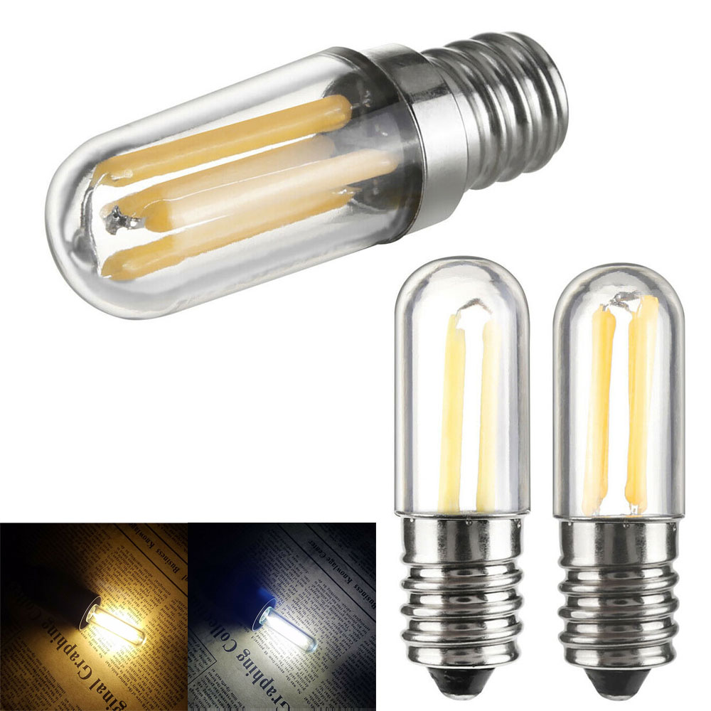mini  e14 e12 ledet kjøleskap/fryser glødelampe kolbe dimbare pærer 1w 2w 4w lampe kald/varm hvit 110v 220v