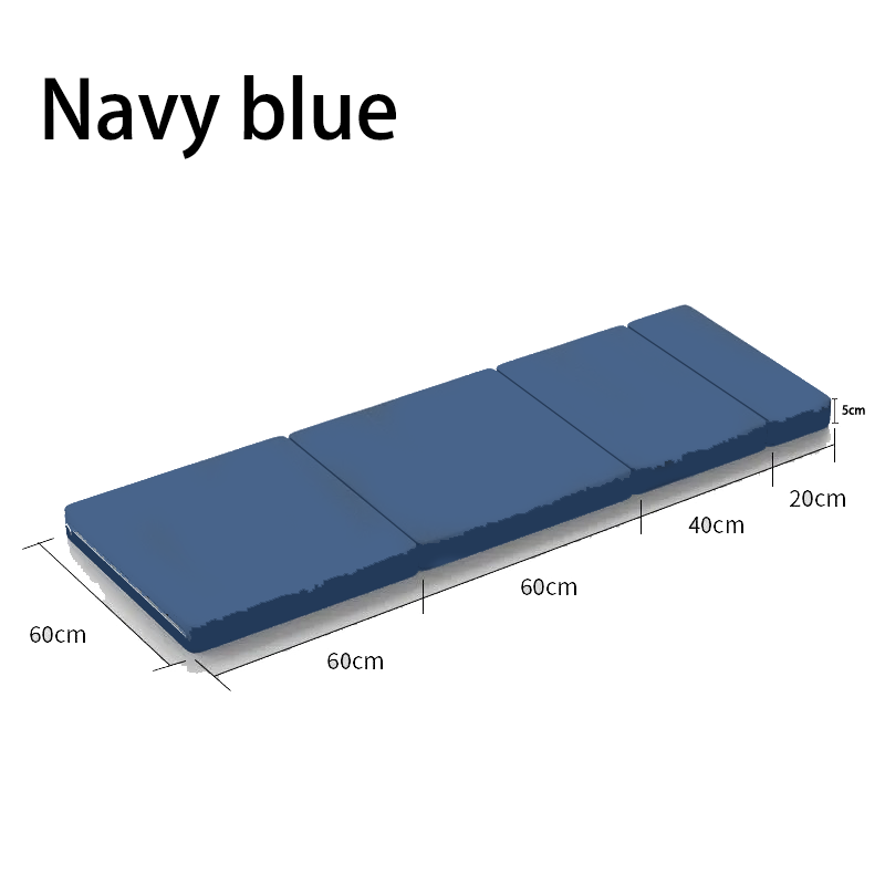 Materac samochodowy Łóżko kempingowe Łóżko składane Podkładka robić spania w podróży Mata biurowa Podkładka robić spania w samochodzie Składana deska przedłużająca: Granatowy