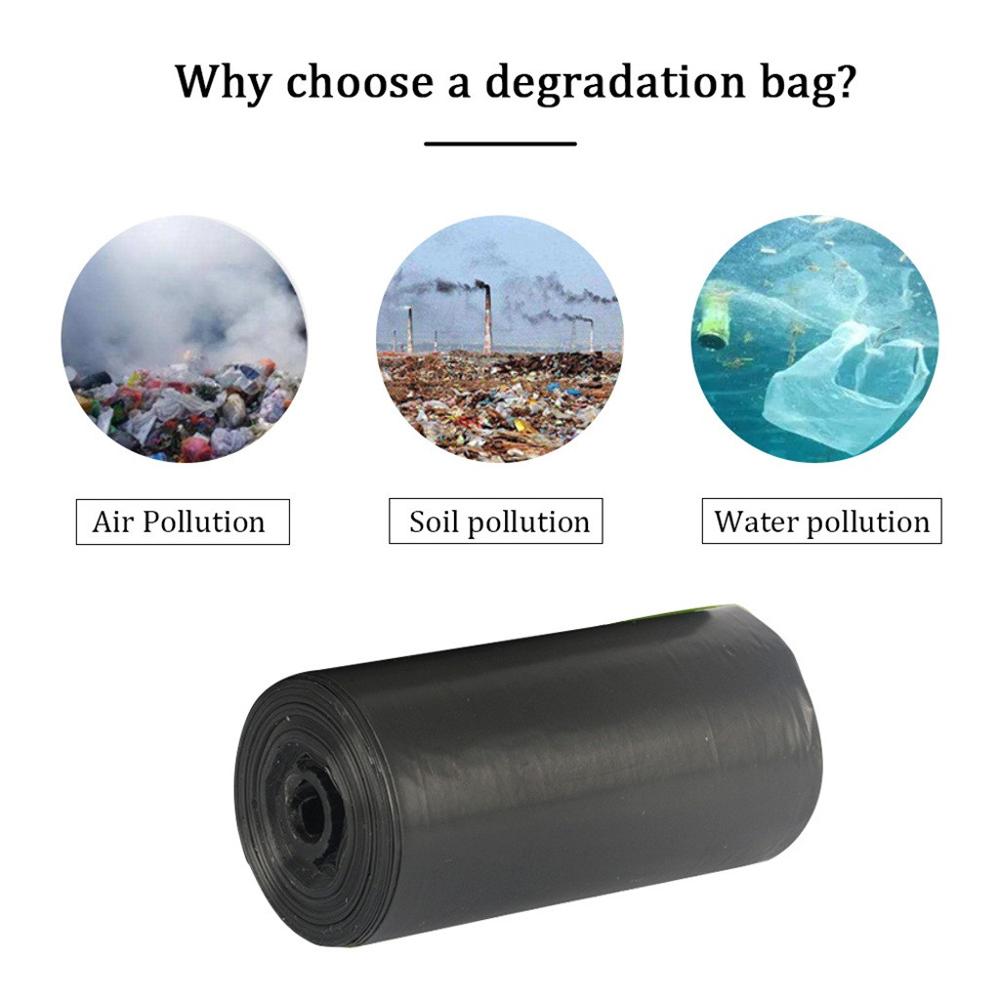 Engangs nedbrydeligt affaldspose flad mund miljøbeskyttelse husholdnings bionedbrydelige affaldsposer affaldspose  #309