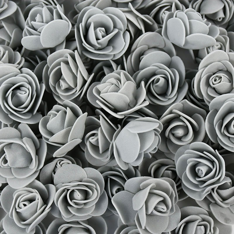100/300Pcs 3cm Foam Rose Artificial Flowers Head Teddy Bear Roses Handmade DIY Decoration Wedding Valentines Day Home Decor