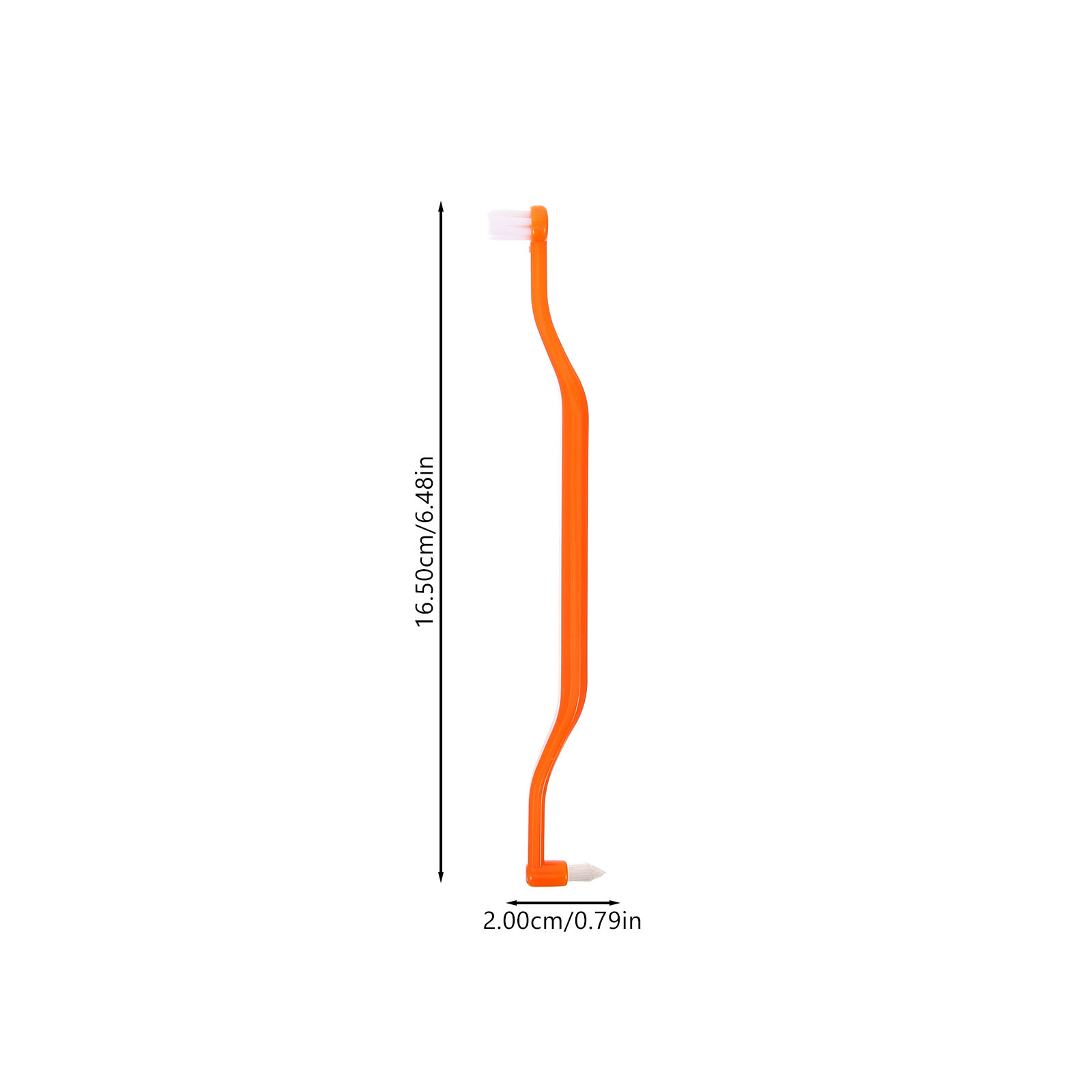 4-delig detailreinigingsgereedschap Gum End Tuft Tweekoppige tandenborstel Ragerborstels Compact met plastic