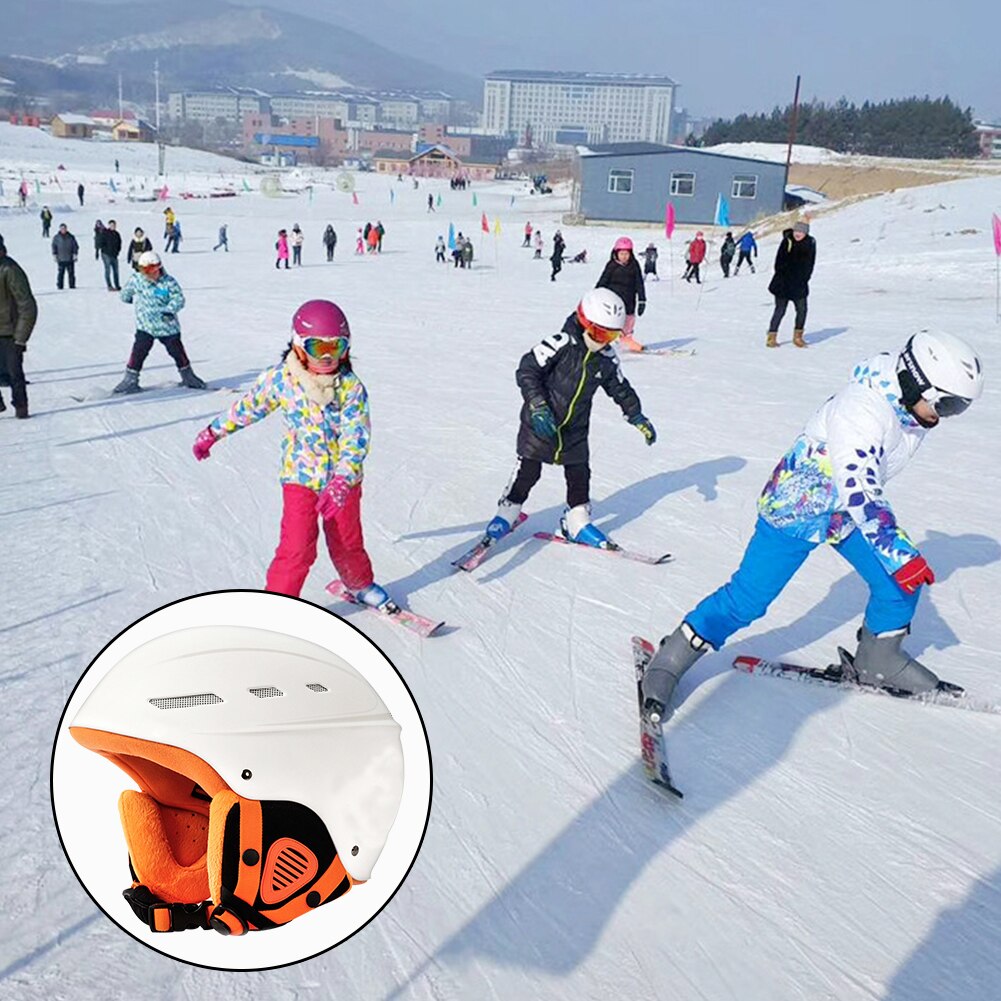 Heren dames ademend draagbaar skihelm bescherming snowboard sneeuwsport verstelbaar volwassen winter warm met gespen