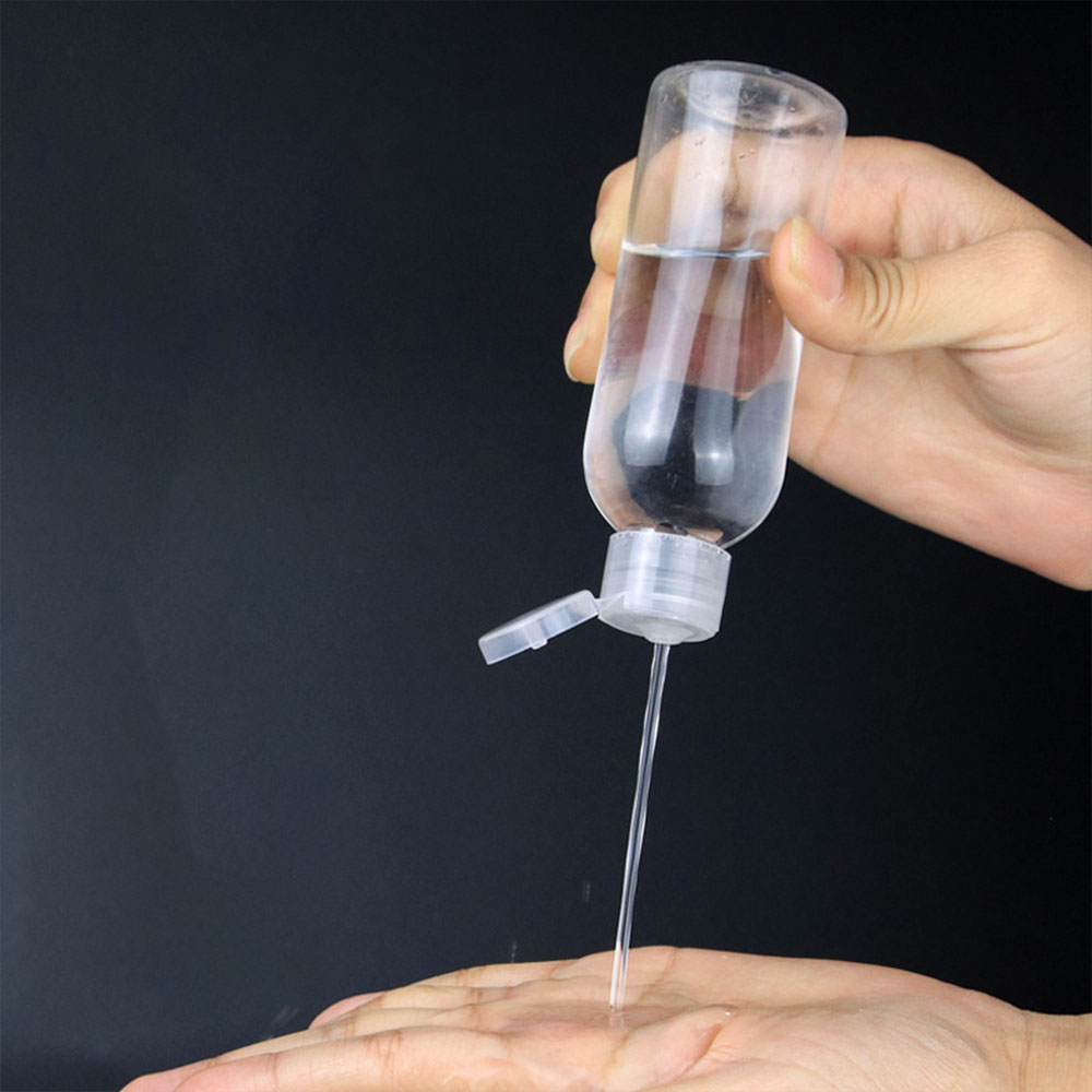 Reiseflasker 15ml 30ml 50ml 100ml 150ml 200ml 250ml 500ml lotionflaske gjennomsiktig plasthetteglass til kjæledyr med vippelokk for kosmetikk