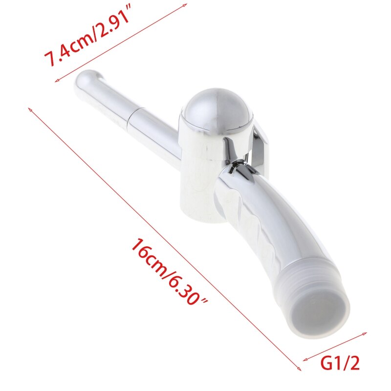 Handheld Bidet Sprayer Adjustable ABS Spayer & Brass T-Adaptor for Bathroom Y4QC