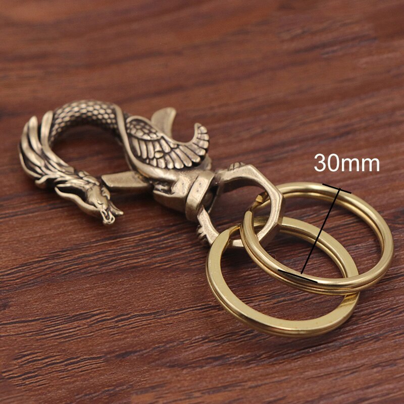 Retro Solid Brass Keychain Buckles Bottle Opener Waist Wallet Chain Belt Car Key Ring Hooks Clasps Pendanat DIY Leather Craft: 06