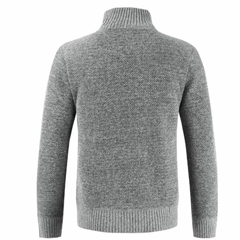 Höst vinter stickade jackor för män tröjor varm tjock tröja kofta kappor herrkläder fritidsstickat streetwear