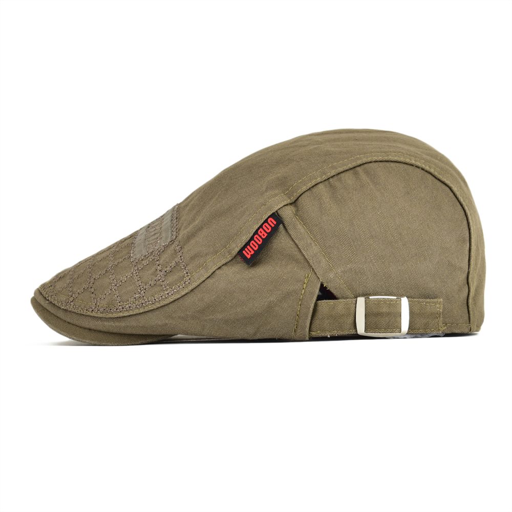VOBOOM – casquette de Golf en coton pour hommes, chapeau plat de livreur de journaux, rétro, béret Gatsby, ajustable, printemps automne 100