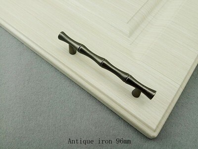 Bambus-Stil Griff für Möbelbeschläge Chrom Bronze- Griff Küchenschränke Tür Schublade Knopf Kleiderschrank Schrank Griff zieht: verrotten