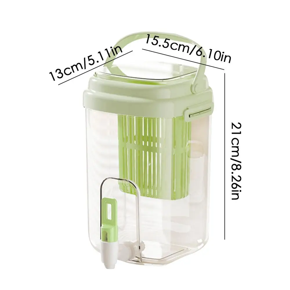 Dispensador de bebidas al aire libre de verano con mango, refrigerador de gran capacidad con filtro, dispensador de botellas de agua fría para acampar: Oro