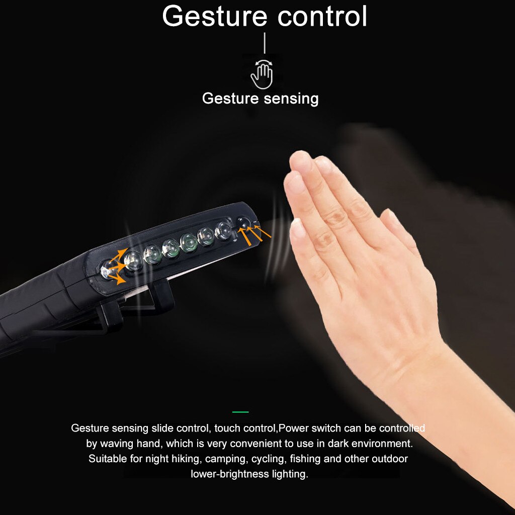 Gesture Sensor LED Headlamp Head Flashlight Head Light Torch Fishing Night Ride Outdoor Camping Hiking Equipment Tool#30