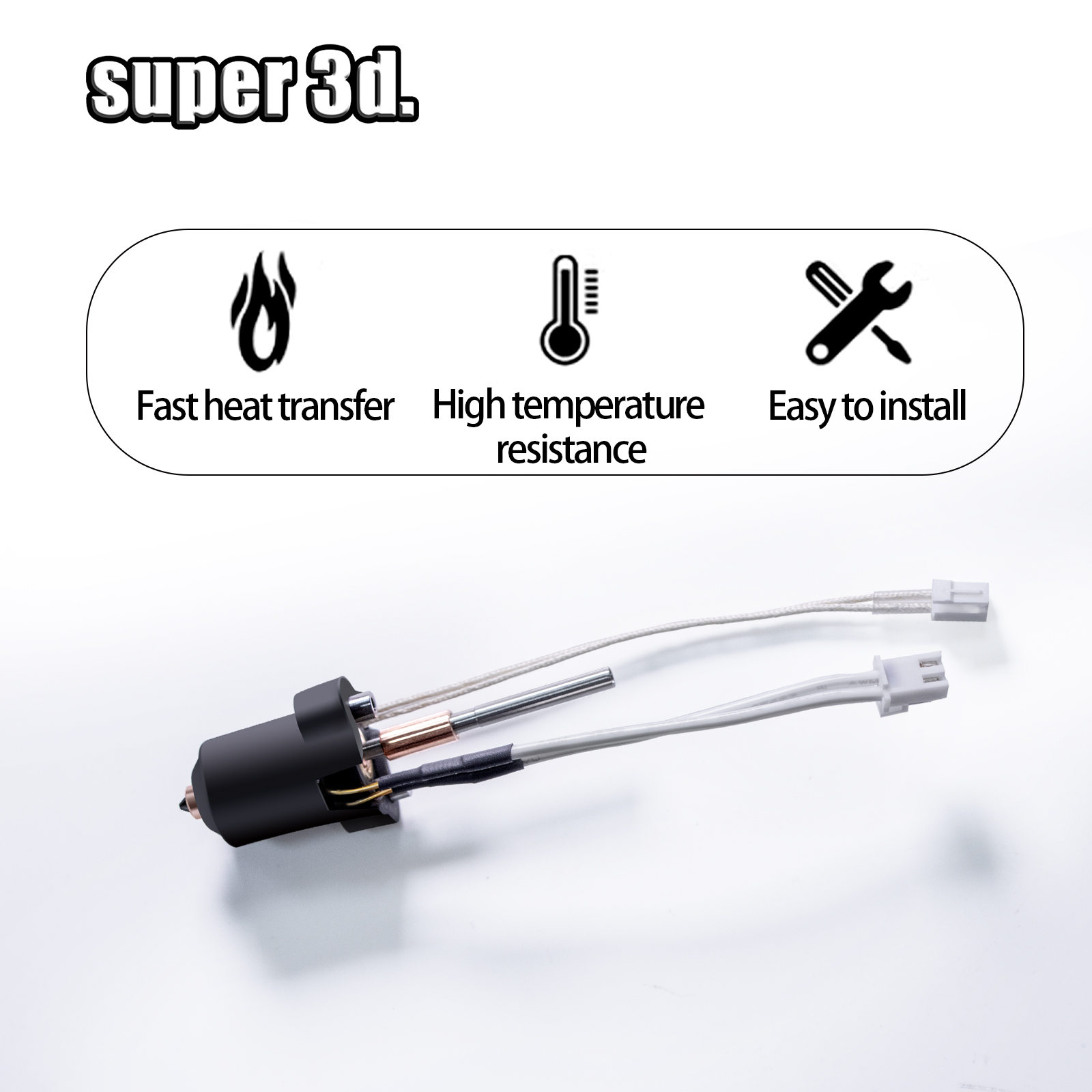 Hotend Kit Per Creality Ender 3 V3 Lega di Titanio Gola Bimetallica Heatbreak Ender 3 V3 PLUS Parti Ugello Caso Kit Blocco di Riscaldamento
