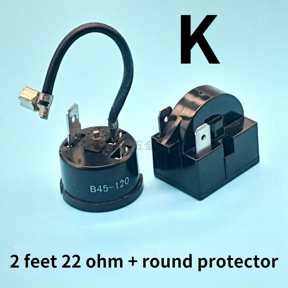 Refrigerator ptc starter relay QP2-15 compressor thermal overload protector: K
