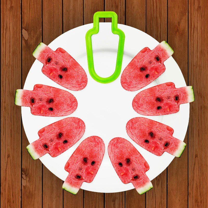 Cortador Y Tenedor De Sandía 2 En 1 - Acero Inoxidable 304, 21.3cm, Ideal Para Frutas Y Ensaladas