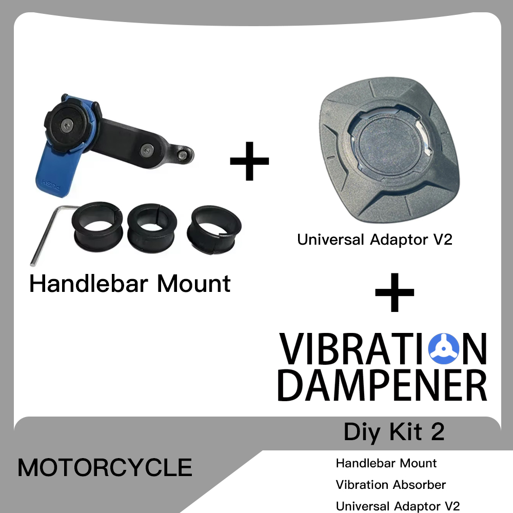 Motorrad Drahtlose Ladegerät Lenker Vorbau Gabel Halterung Telefon Halterung Vibration Dämpfer MAG Universal Adapter Bremse Kupplung: PEACOCK BLUE