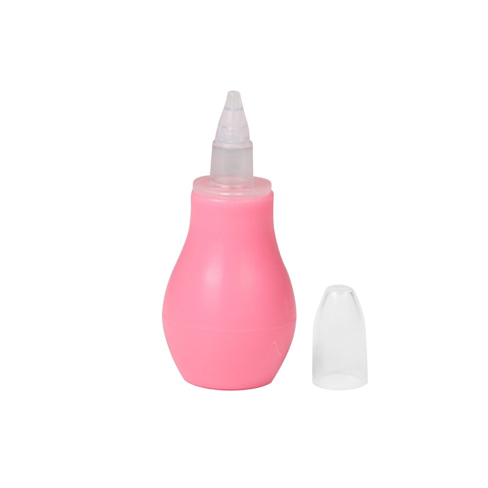 Silikon baby nässug pump-typ nyfödd kall näsa rengöringsmedel för bayby och barn nässug: Rosa