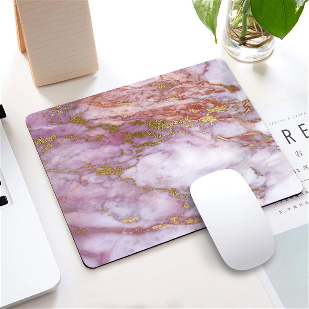 Nordic Style Marble Mousepad for Gaming Laptop Computer Desk Mat Mouse Pad Wrist Rests Table Mat Office Desk Accessories 22X18CM