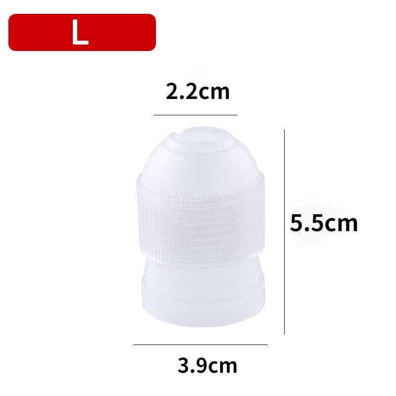 Plastic Decorating Mouth Converter Adapter Confectionery Pastry Tips Connector Nozzle Sets Cake Tools Baking Kitchen Tools: L