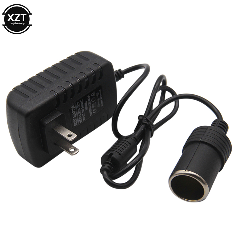 Encendedor de cigarrillos de 24W para el hogar, 220V CA a 12V CC 2A, adaptador de encendedor de cigarrillos para coche, convertidor de enchufe, probador de carga de coche