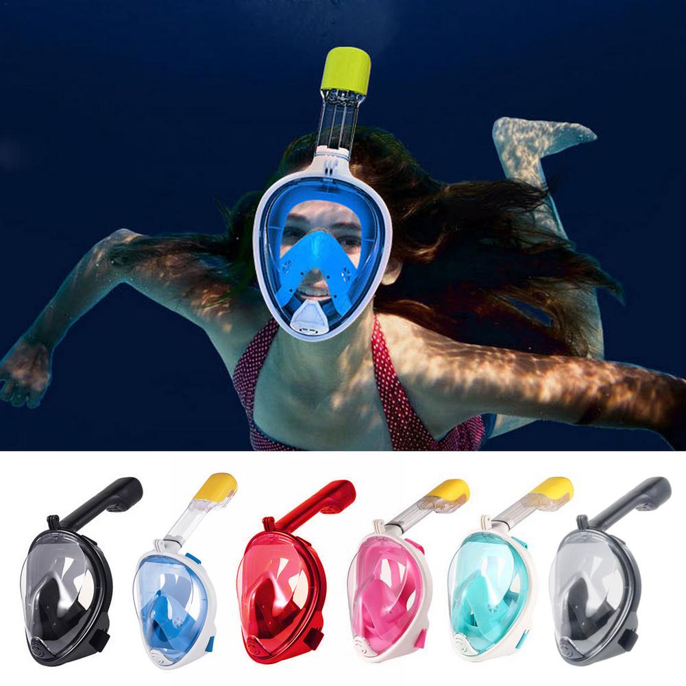 Gafas de buceo subacuáticas antiniebla, Protector de cara completa de buceo, equipo de natación seguro y resistente al agua para adultos