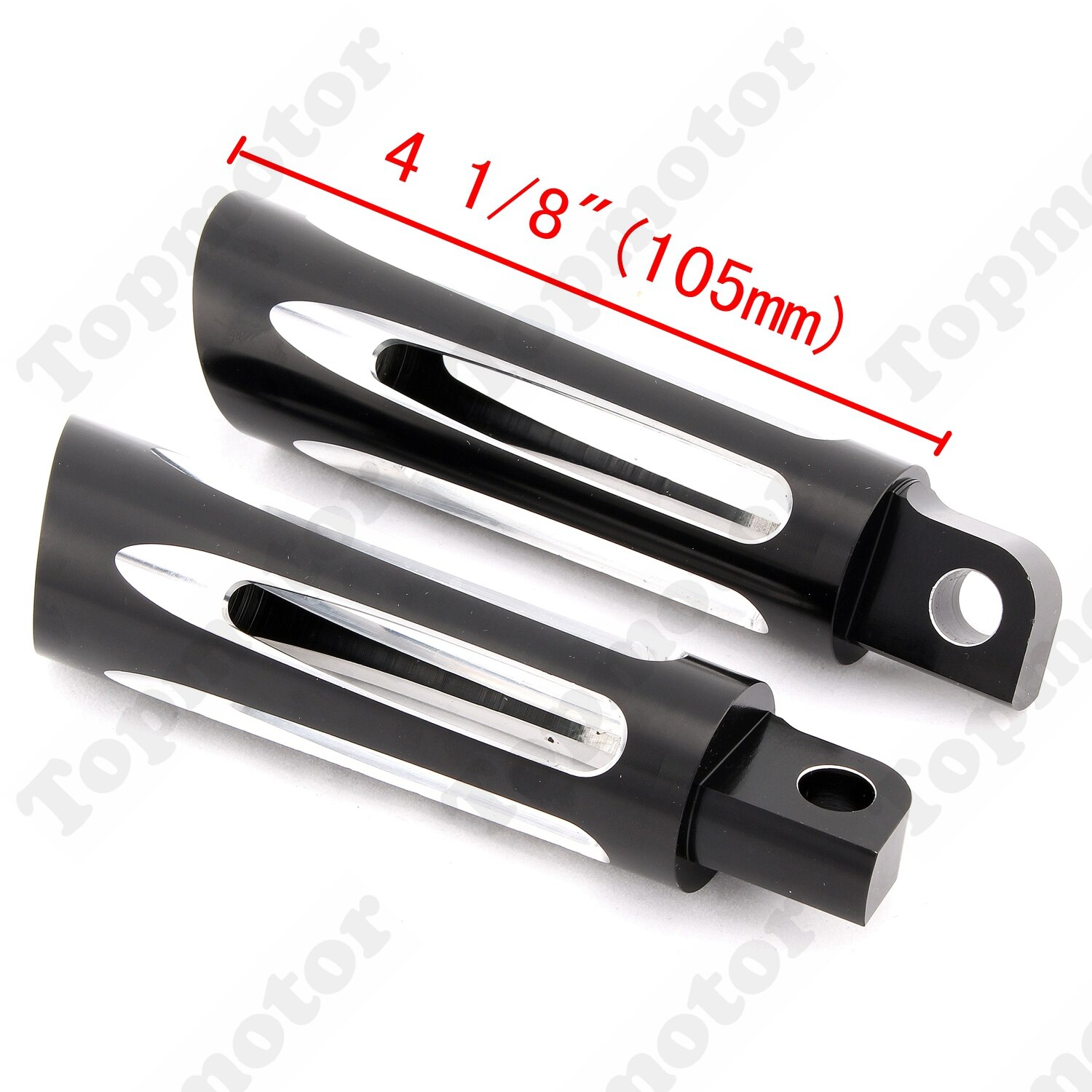 Motorfiets Voetsteunen Black Cut Voetenbanken Holle Mannelijke Mount Footpeg Voor Harley Sportster XL 1200 883 Dyna Fatboy Touring Softail