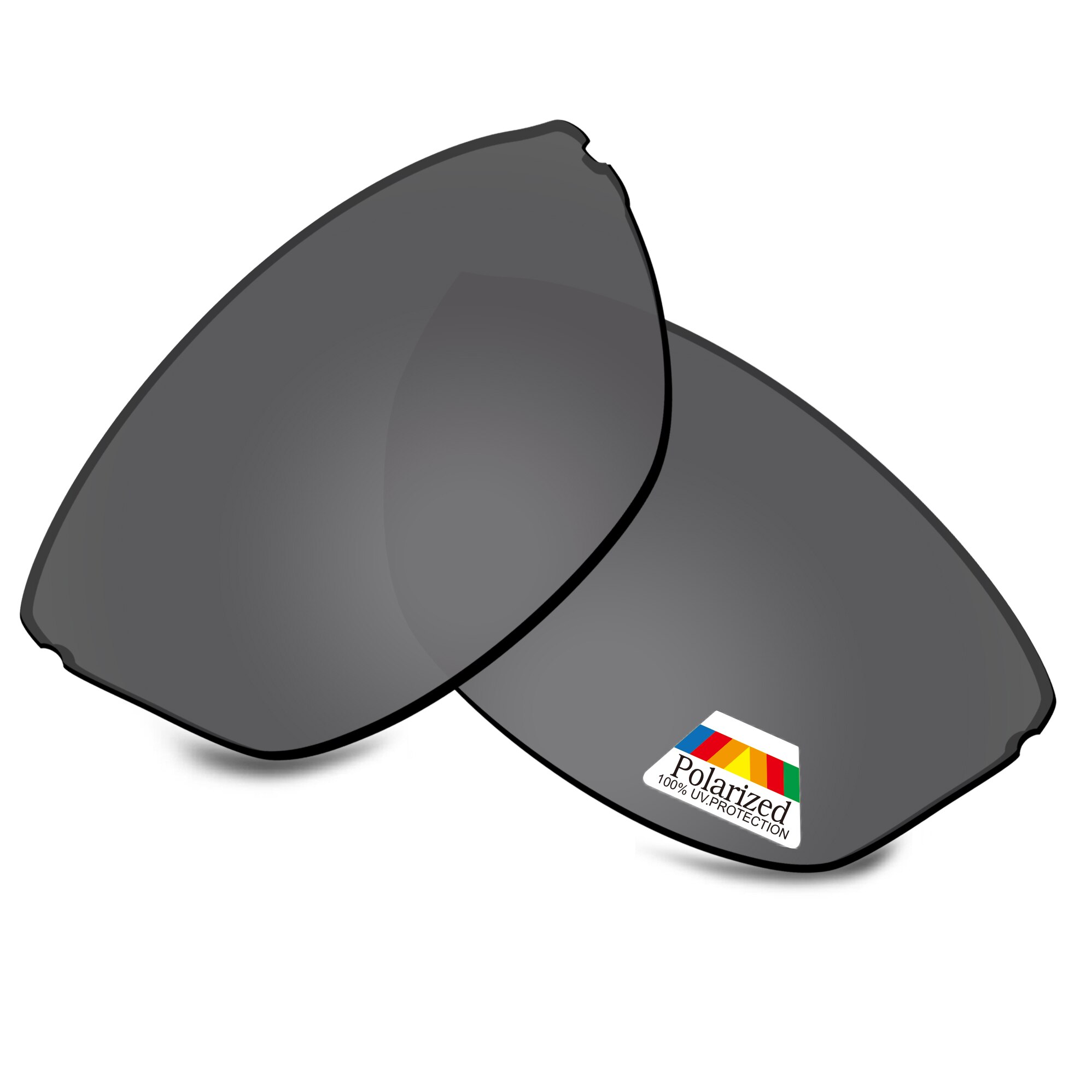 Bwake Polarisierte Ersatz Linsen für-Maui Jim Banyans MJ412 Sonnenbrille Rahmen-Mehrere Optionen: Dark Black