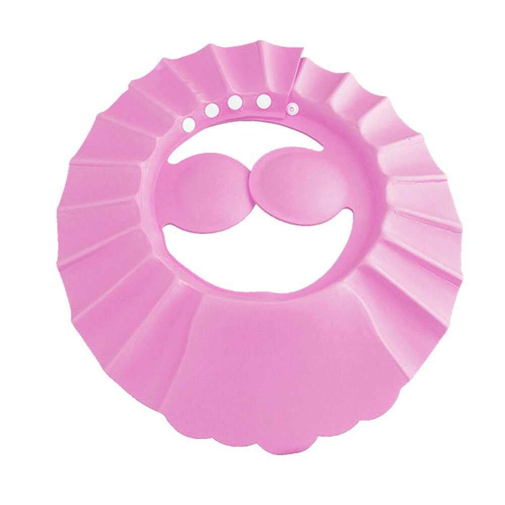 Baby Kinderen Shampoo Baden Douche Cap Wassen Voor Kids Hoofd Om Baby Douche Hoed Kind Badmuts: Pink