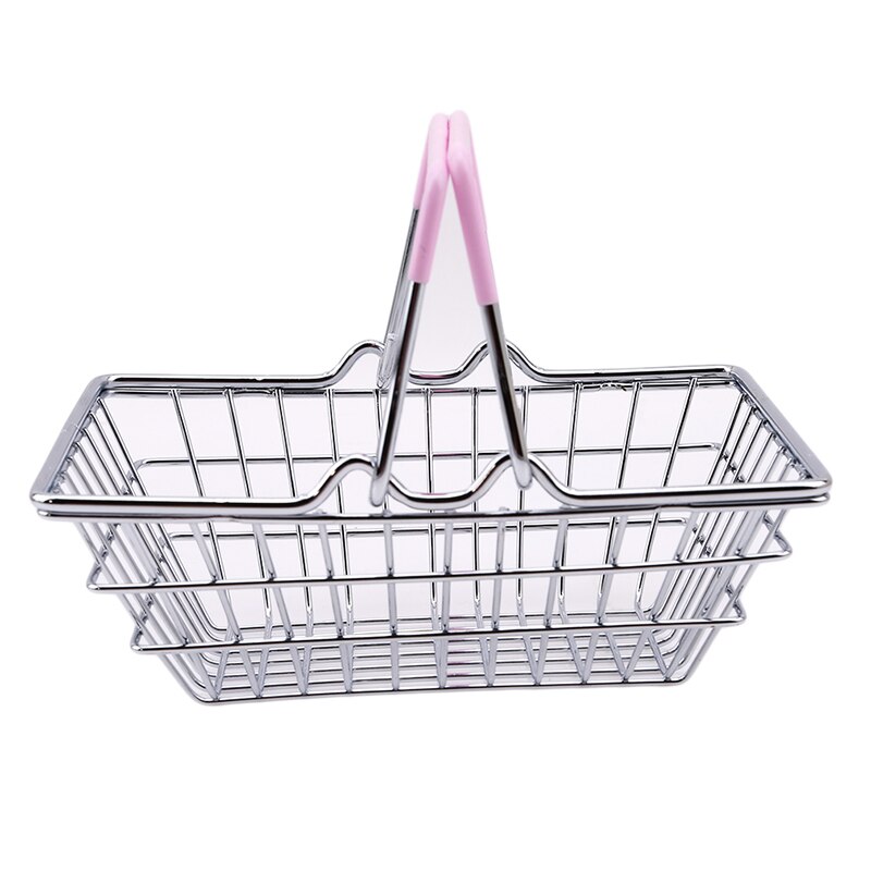 Mini chariot de courses pliable pour enfants, jouets de simulation pour bébés, chariot de supermarché, chariot à main, panier de rangement, jouets amusants