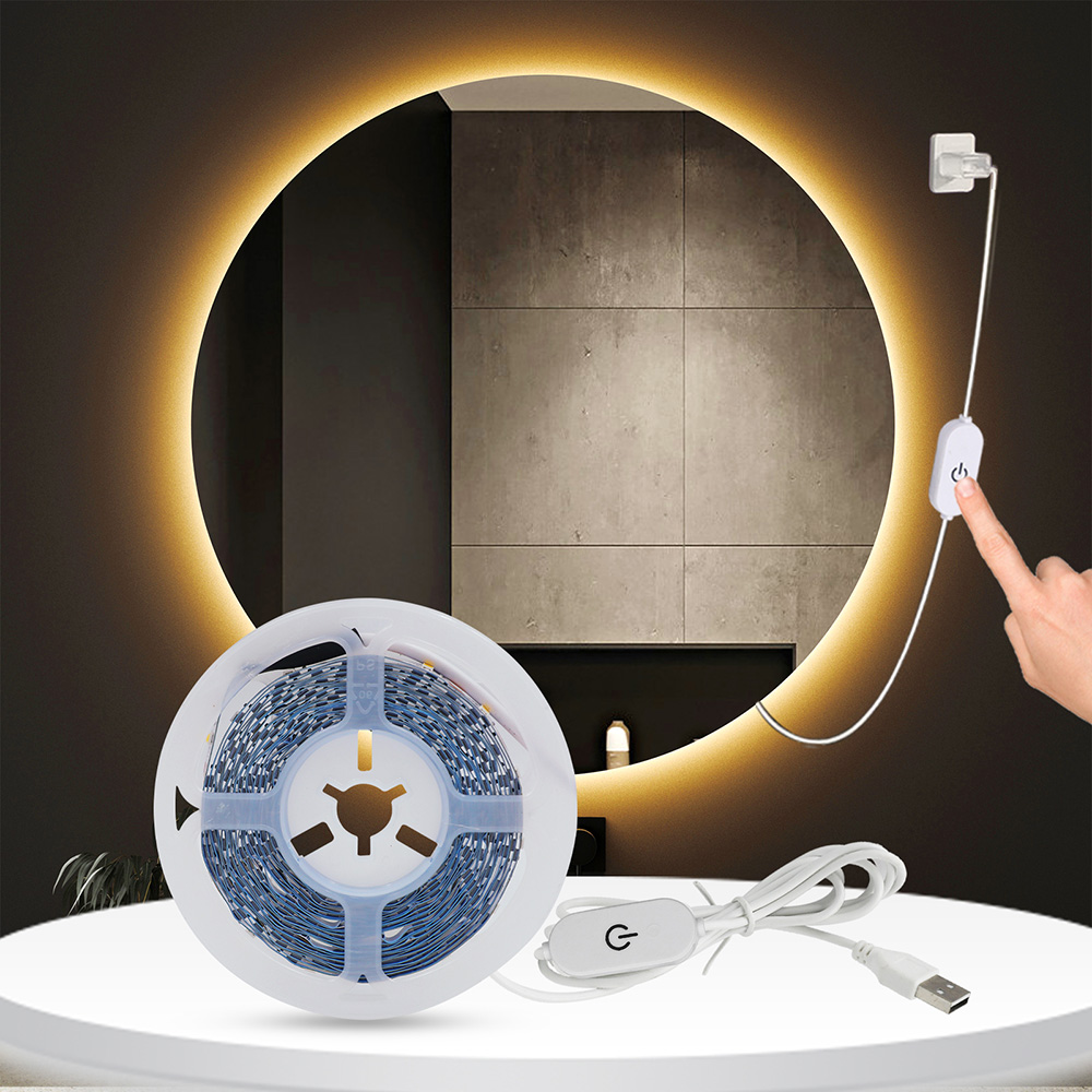 5V 2835 USB LED Streifen Licht 1m 2m 5m 30LED/m Dimmbare flexibel Lampe Band für TV Hintergrundbeleuchtung Zimmer Küche Beleuchtung Lampe Dekoration