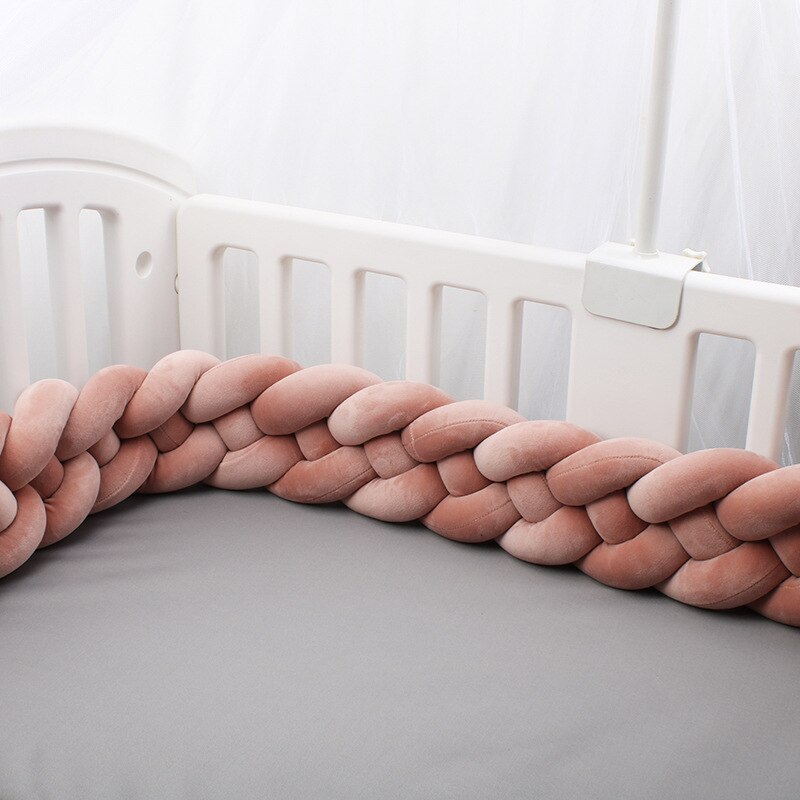 220CM nordisch Babybett flechten Stoßstange Art Zimmer Baby Bett umgeben Seite Beschützer freundlicher Schlafzimmer Dekoration Tour De zündete bebe Tresse: 18-220CM