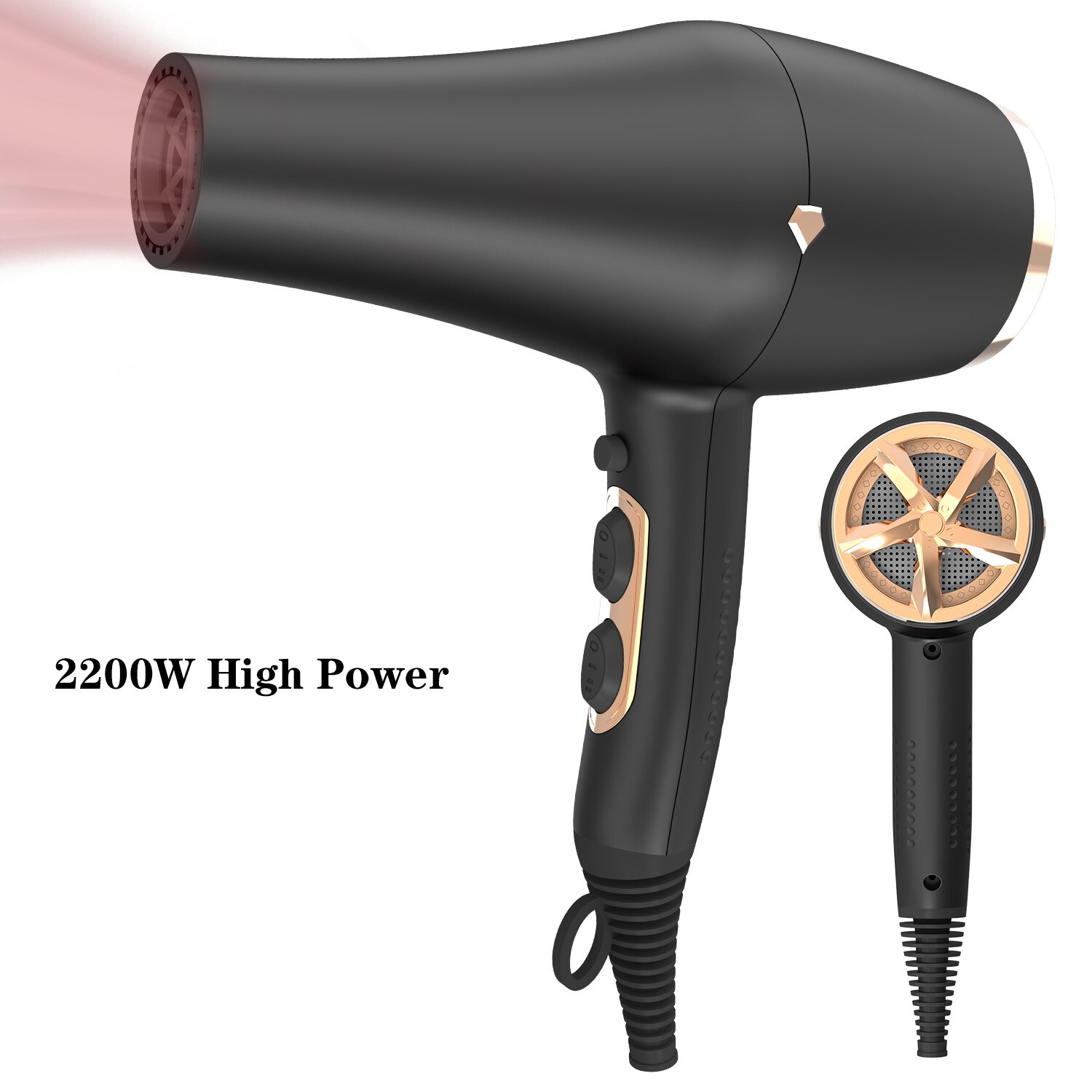Profesional Hair Dryer high power 2200W Light Air Ionizer Dryer 220v dryer hair salon ELECTR DRYER HAIR hair care