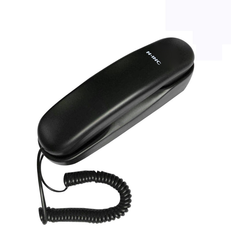 Snoer Slanke Zwarte Telefoon Populaire Bureau/Wandmontage Vaste Telefoons Bedrade Trimline Telefoon Set Voor Home Office Hotel