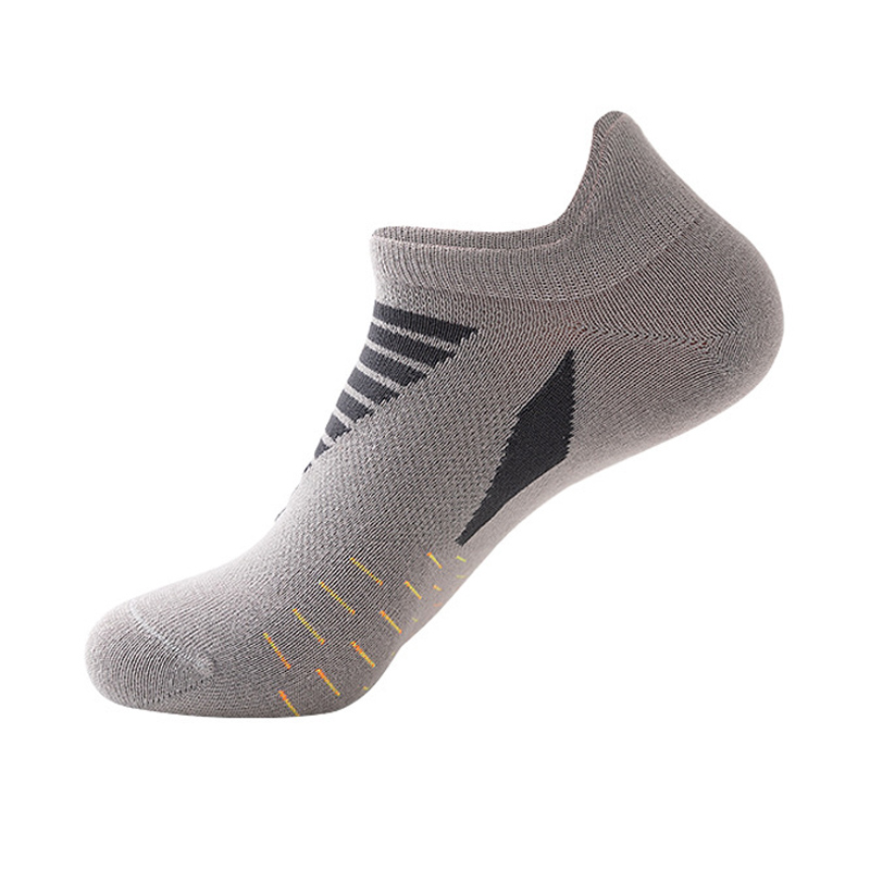 Calcetines atléticos de nailon para hombre, medias deportivas de secado rápido, transpirables, para exteriores, baloncesto, bicicleta, correr, Verano: Grey
