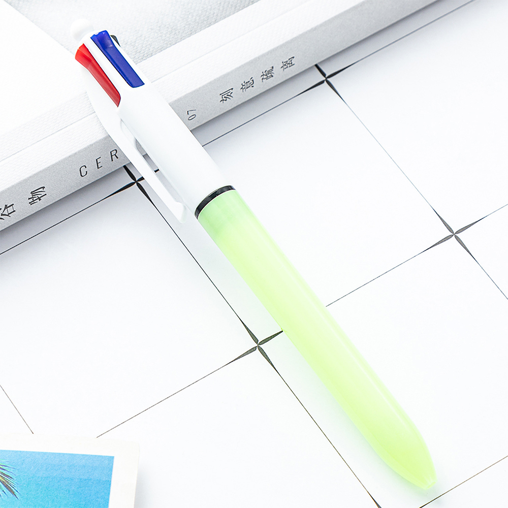 4-kleuren pen Creatieve kleurrijke intrekbare balpennen Multifunctionele pen voor marker schrijfbenodigdheden