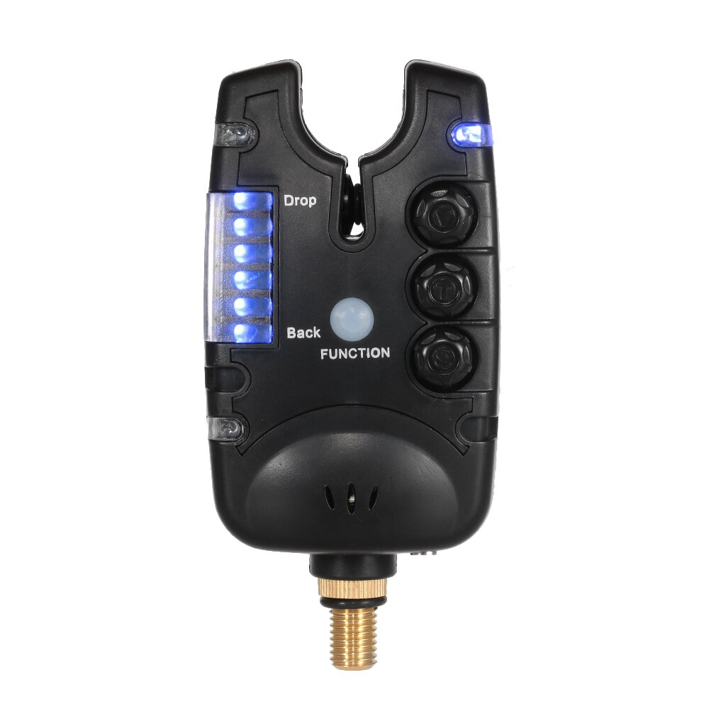 Lixada Fishing Alarm 6 LEDs Fishing Alerts Bite Alarm Pesca Indicator Sound on Fishing Rods Tackle Gear Tone Volume JY-28 Carp: Blue
