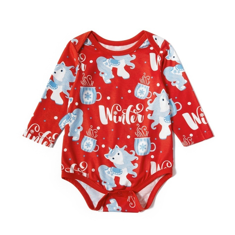 Familietøj julepyjamas familie børn voksen familie pyjamas sæt stribet nattøj nattøj kostume baby romper pyjamas